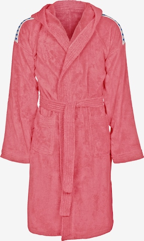 ARENA Short Bathrobe 'CORE SOFT ROBE' in Pink: front