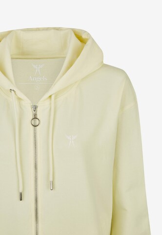 Angels Athletic Zip-Up Hoodie in Yellow