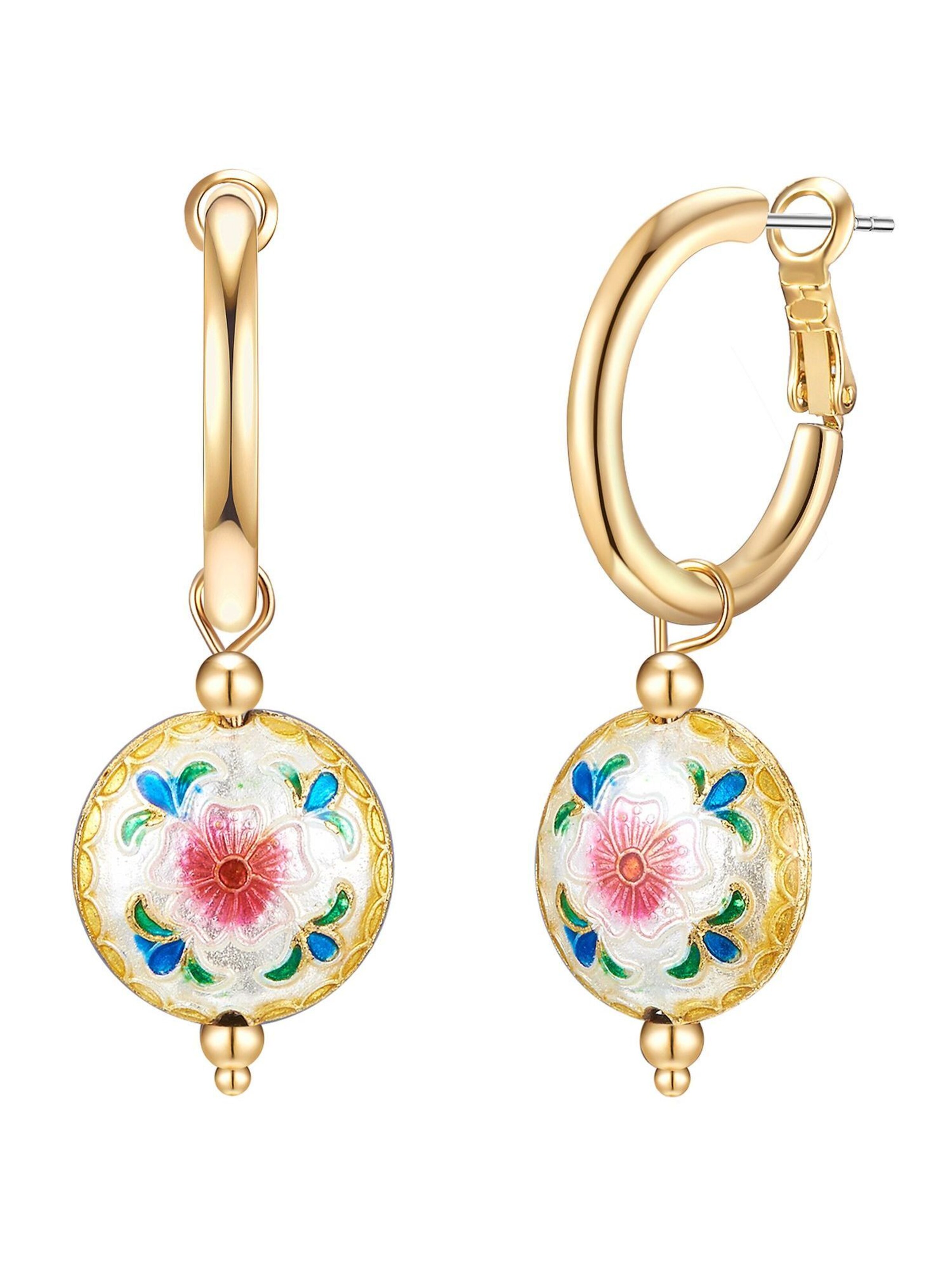 Orecchini di Lulu & Jane in oro: frontale