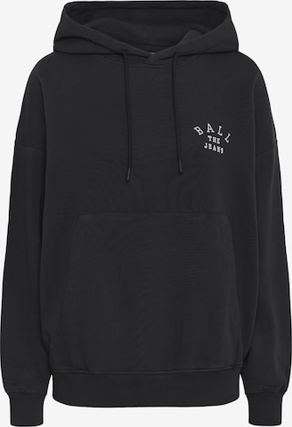 Sweat-shirt Ball en noir : devant