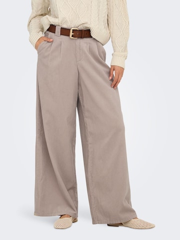 Loosefit Pantalon à pince 'ONLSVEA-NESSA' ONLY en beige : devant