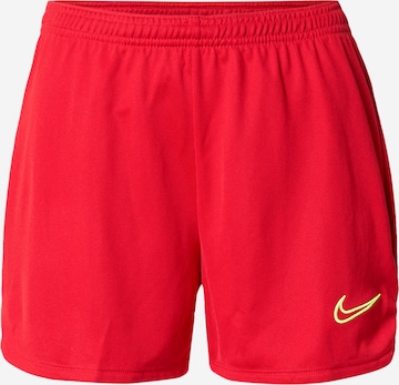 NIKE Regular Sports trousers 'Academy' in Red: front