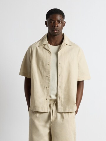 Burocs Regular Fit Hemd‌‌‌‌‌‌ in Beige: Vorderseite