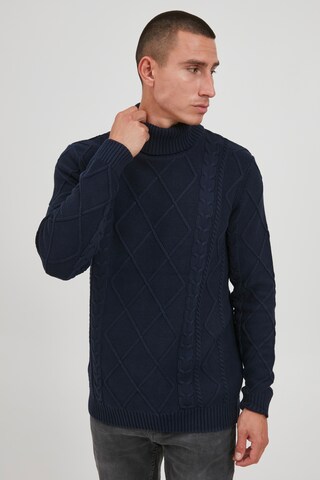 Pull-over !Solid en bleu : devant