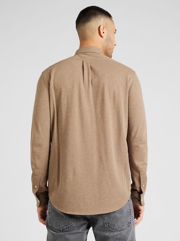 Slim fit Camicia di Polo Ralph Lauren in marrone