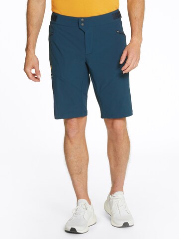 ZIENER Regular Workout Pants 'NEXIL' in Blue: front