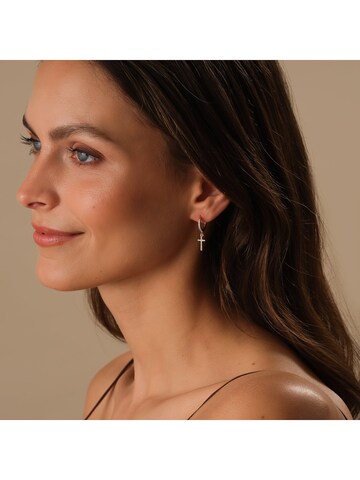 CHRIST Earrings in Gold: front