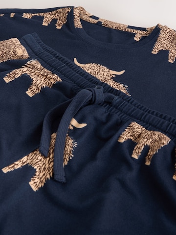 Pigiama corto 'Hamish The Highland Cow' di Next in blu