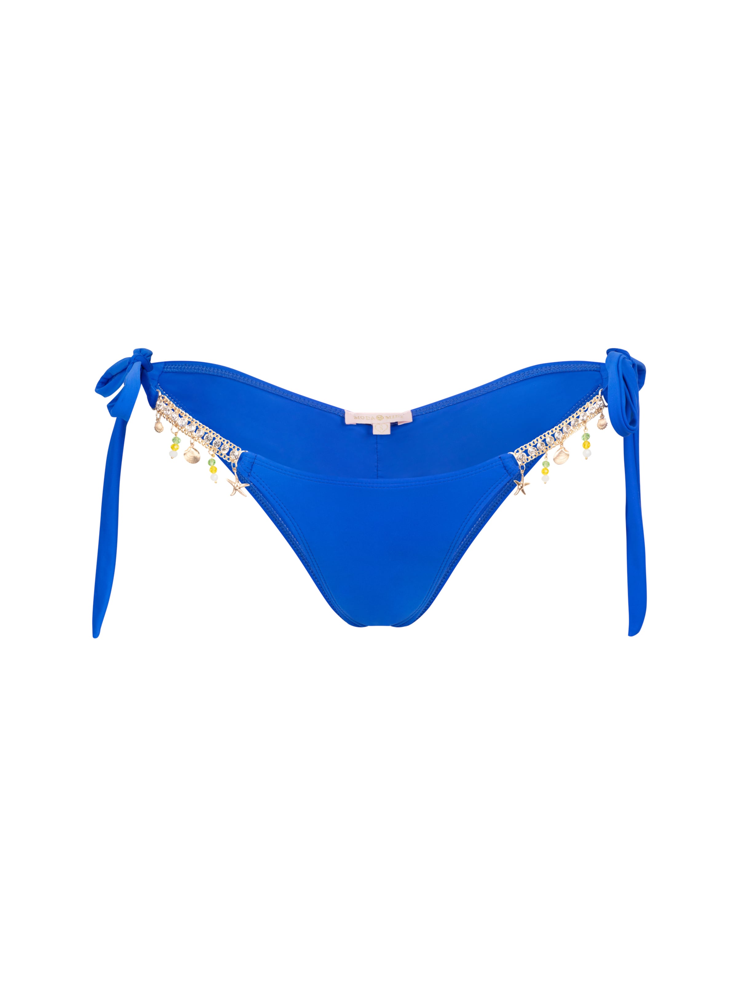 Moda Minx Bikinihose 'Seychelles' in Blau: Vorderseite