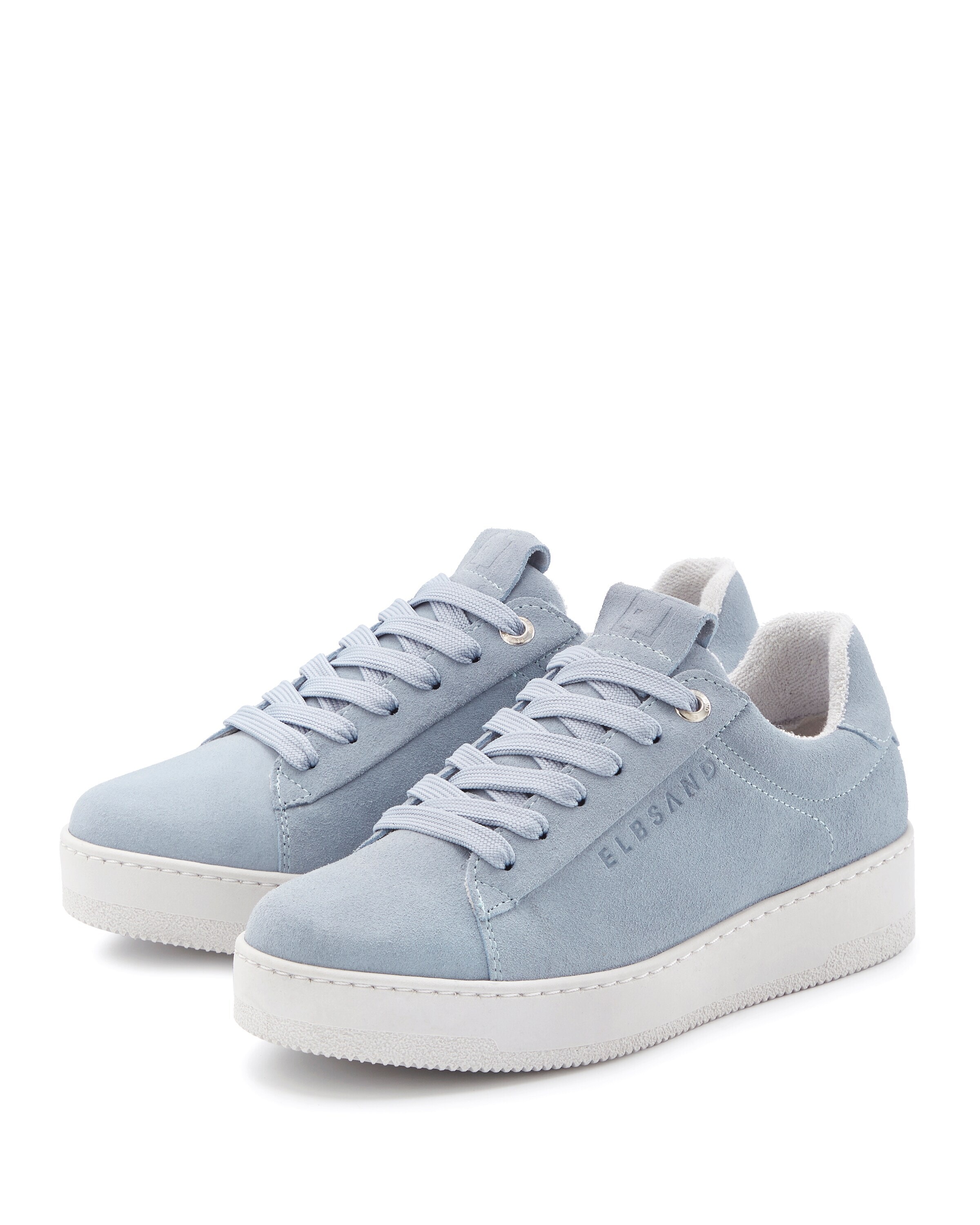 Baskets basses Elbsand en bleu : devant