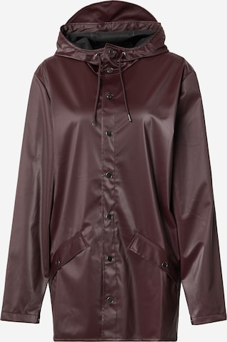 Veste fonctionnelle RAINS en rouge : devant