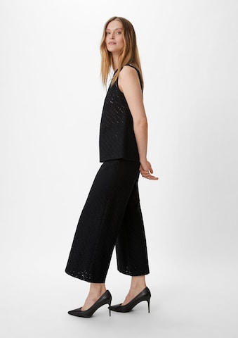 Wide Leg Pantalon COMMA en noir