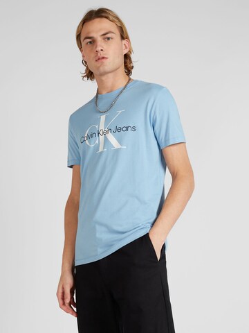 T-Shirt Calvin Klein Jeans en bleu : devant