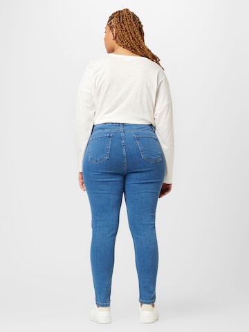 Skinny Jeans de la Trendyol Curve pe albastru