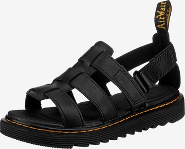 Calzatura aperta 'Terry' di Dr. Martens in nero: frontale