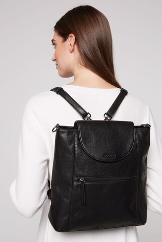 Soccx Backpack in Black: front