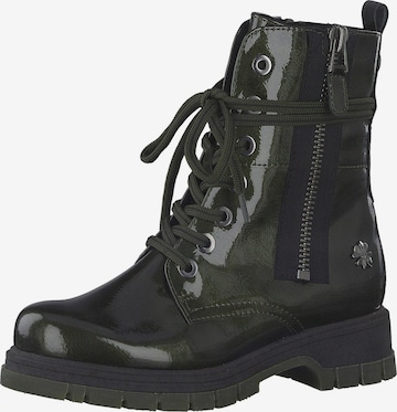 MARCO TOZZI by GUIDO MARIA KRETSCHMER Lace-Up Ankle Boots in Green: front