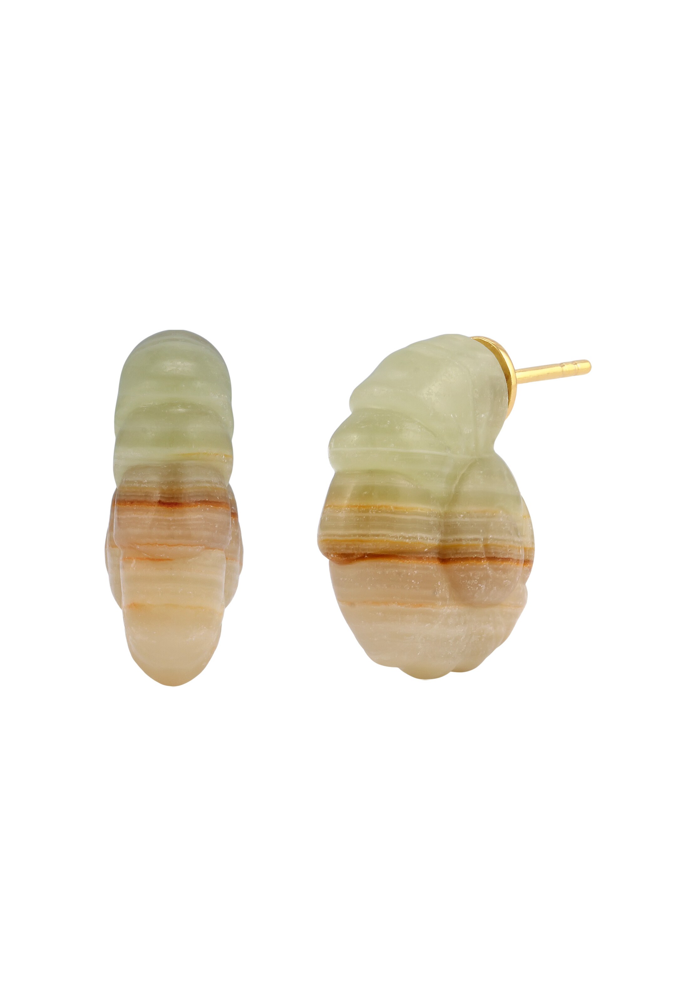 Boucles d'oreilles Haze&Glory en or : devant