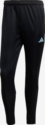 ADIDAS PERFORMANCE Slim fit Workout Pants 'Tiro' in Black: front