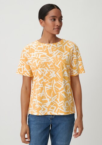 T-shirt comma casual identity en jaune : devant