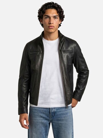 bugatti Between-Season Jacket in Black: front
