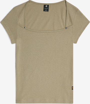 G-STAR T-Shirt 'Sweet Heart' in Beige: Vorderseite