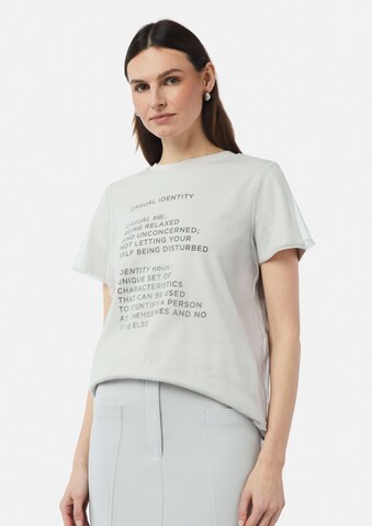 comma casual identity Shirt in Grijs: voorkant