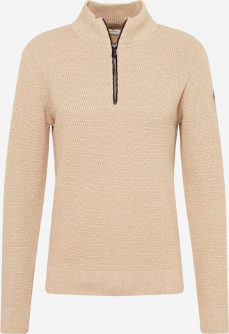 Pullover di No Excess in beige: frontale