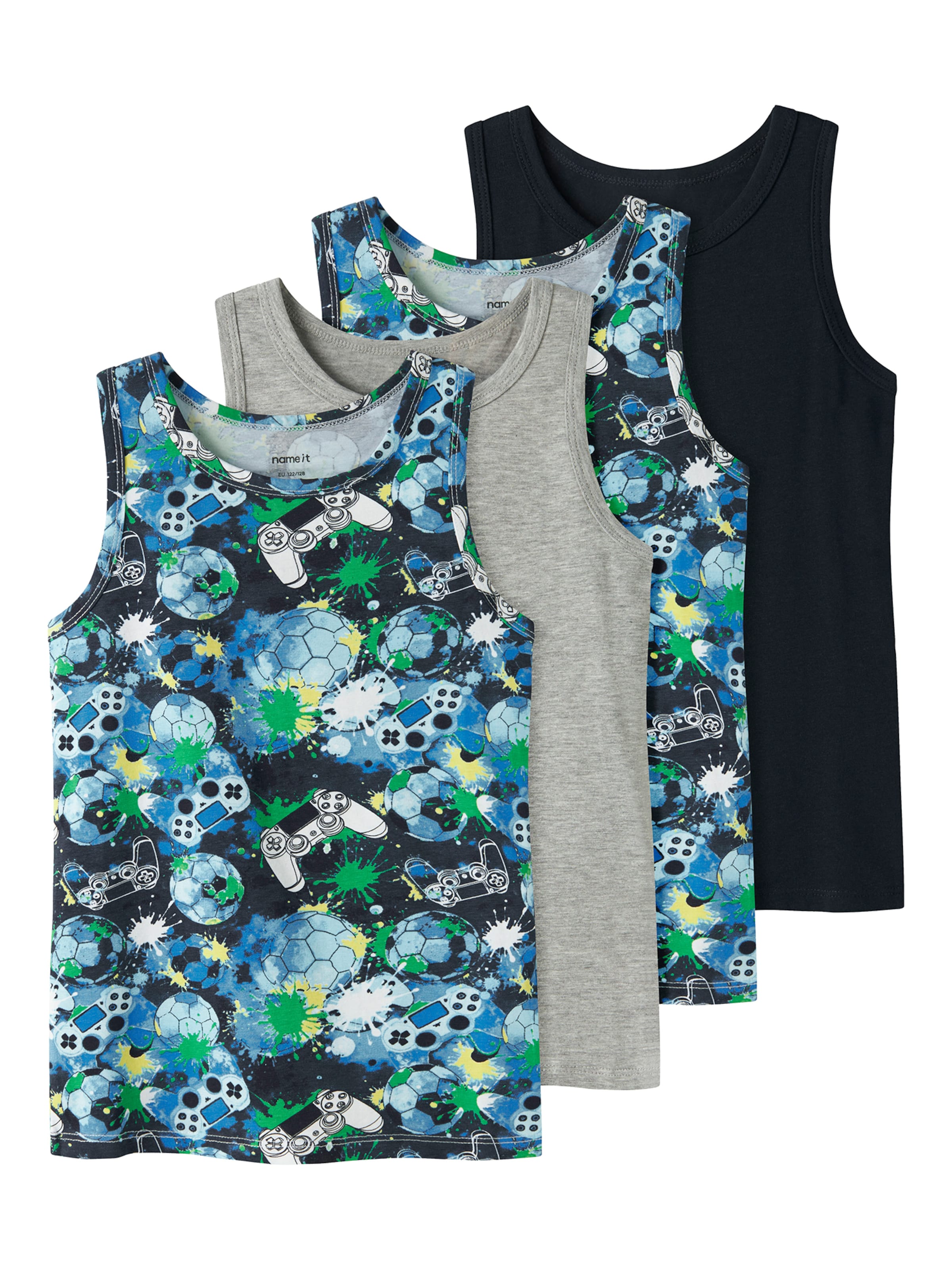 mėlyna NAME IT Apatiniai marškinėliai: priekis