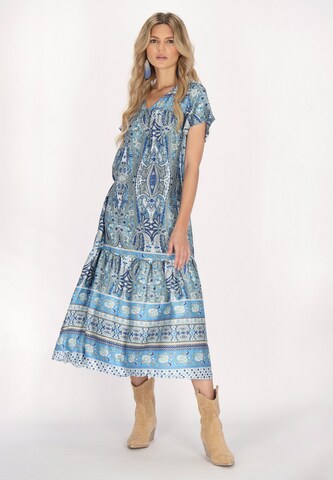 usha FESTIVAL Summer dress in Blue: front
