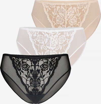 TEYLI Panty 'Glamour' (GRS) in beige / schwarz / weiß, Produktansicht