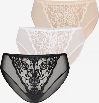 TEYLI Panty 'Glamour' (GRS) in beige / schwarz / weiß, Produktansicht