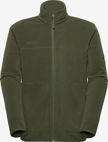 MAMMUT Athletic Fleece Jacket in Green: front
