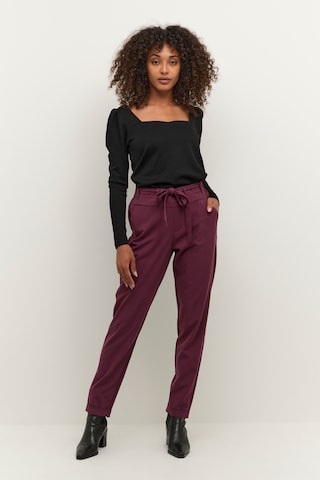 Kaffe Tapered Trousers in Red
