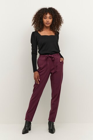 Kaffe Tapered Broek in Rood