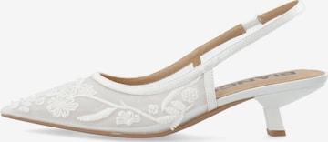 Escarpins à bride arrière 'Kristin' Bianco en blanc : devant