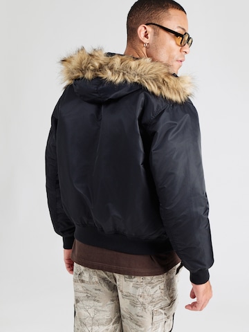 HOLLISTER Zimná bunda - Čierna