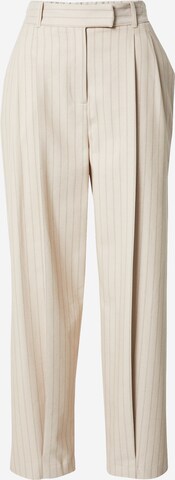 River Island Loose fit Pleated Pants in Beige: front