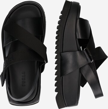 FURLA Strap sandal in Black