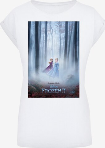 F4NT4STIC T-Shirt 'Disney Frozen 2 Movie Poster' in Weiß: predná strana