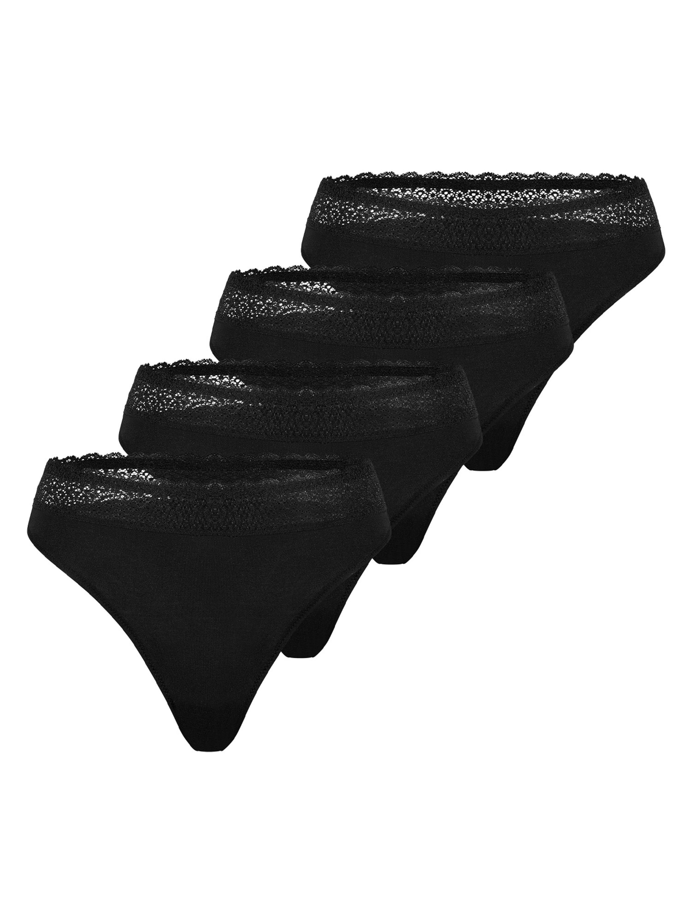 TRIUMPH Thong 'Feel of Modal' in Black: front