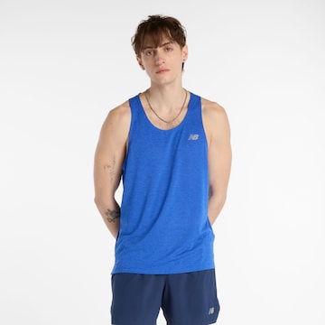 T-Shirt fonctionnel 'Athletics' new balance en bleu : devant