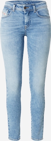 DIESEL Skinny Jeans 'SLANDY' in Blauw: voorkant