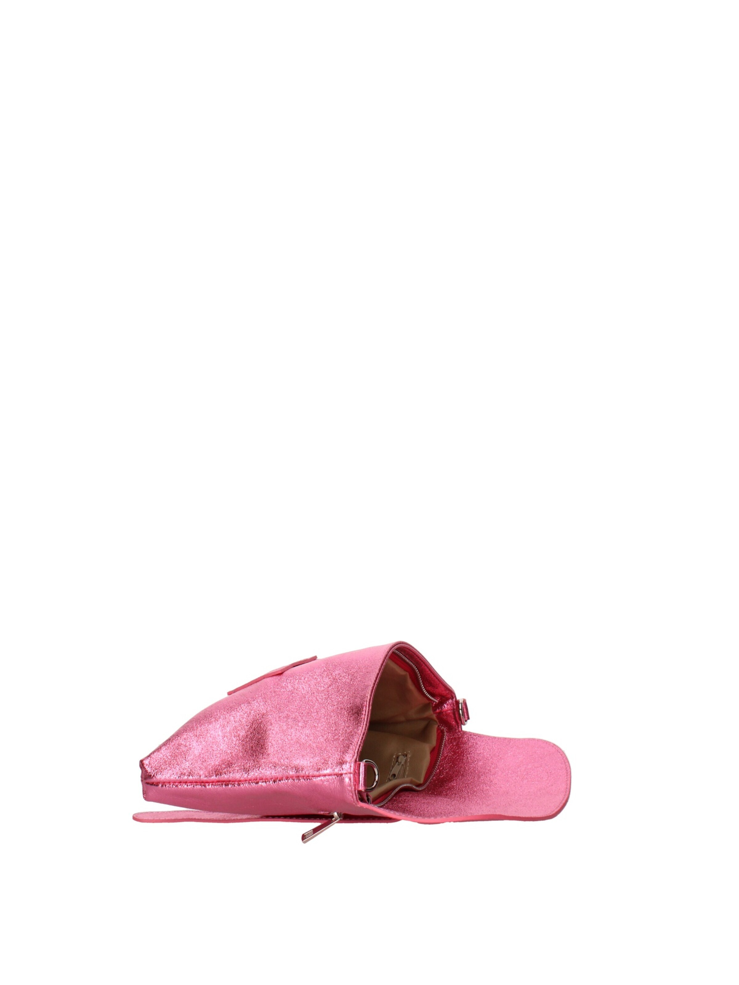 Pochette 'Pochette Donna Vera Pelle Laminato - Tracolla Regolabile' di Viola Castellani in rosa