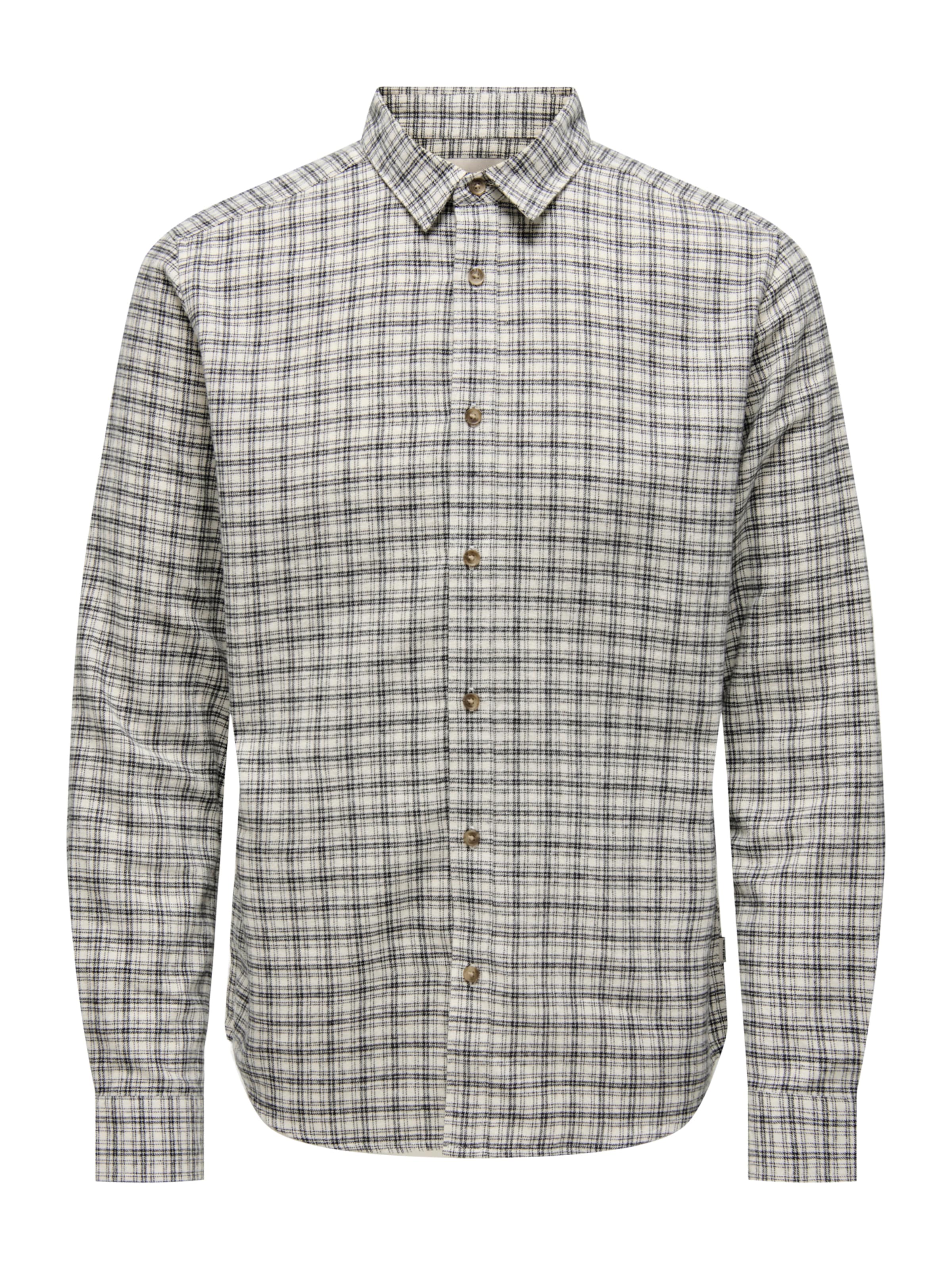 Only & Sons Slim Fit Skjorte 'ONSGudmund' i hvid: forside