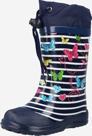 BECK Rubber Boots 'Fantasy' in Blue: front