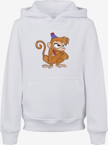 F4NT4STIC Sweatshirt 'Disney Aladdin Classic Angry Abu' in Wit: voorkant