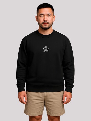 Sweat-shirt 'Knut & Jan Scribble' F4NT4STIC en noir : devant