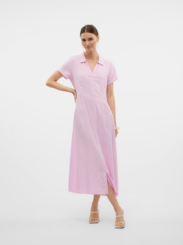 VERO MODA Blusekjole 'LINN' i pink: forside