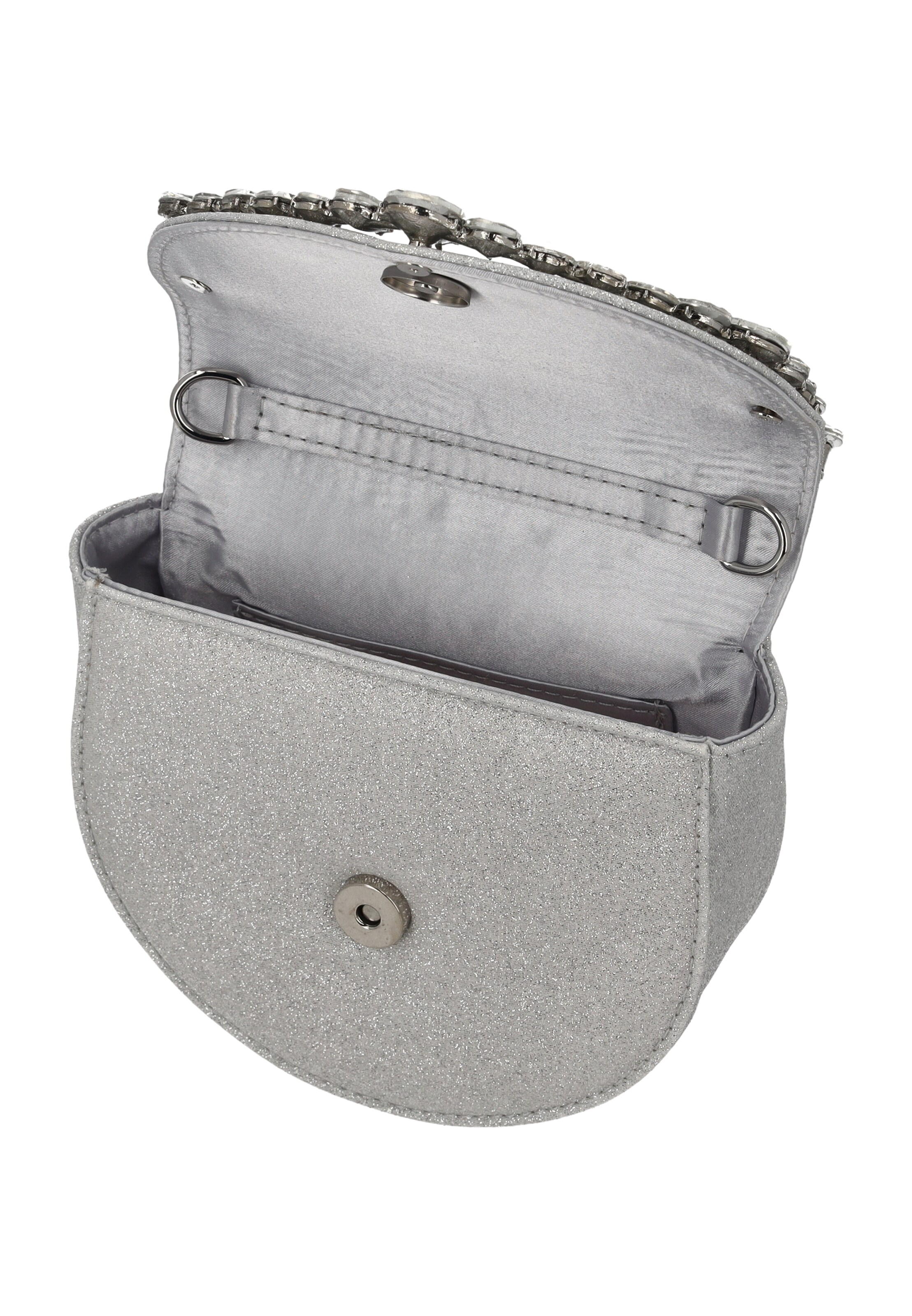 faina Clutch in Silver